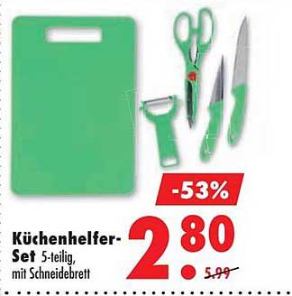 Küchenhelfer-Set 5-teilig, mit Schneidebrett