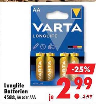 Longlife Batterien