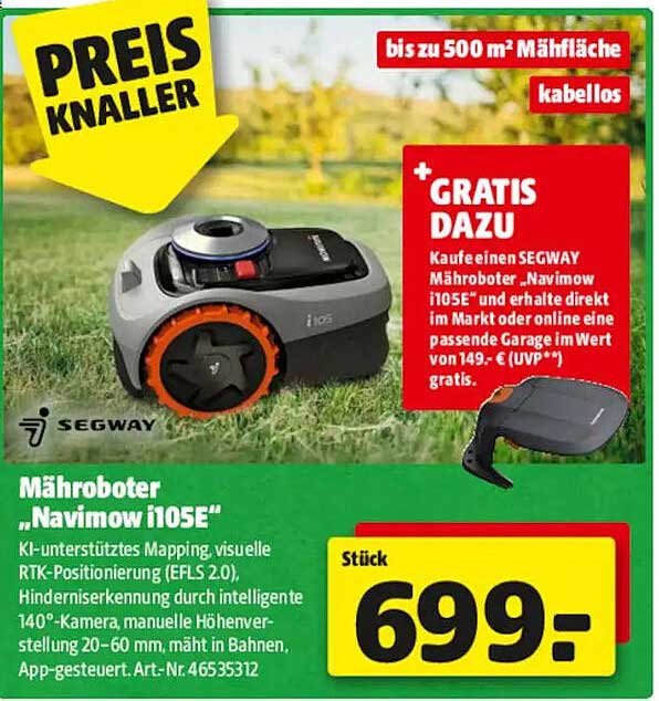 Mähroboter „Navimow i105E“