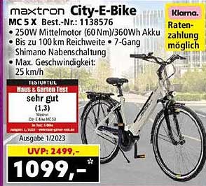 maxtron City-E-Bike MC5 X