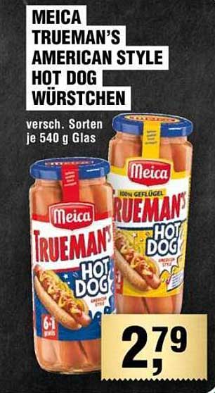 MEICA TRUEMAN’S AMERICAN STYLE HOT DOG WÜRSTCHEN