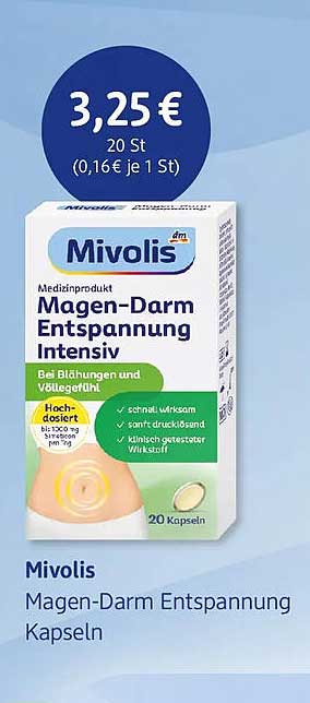 Mivolis Magen-Darm Entspannung Kapseln