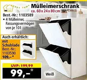 Mülleimerschrank ca. 60 x 24 x 80 cm
