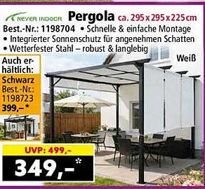Pergola ca. 295 x 295 x 225 cm