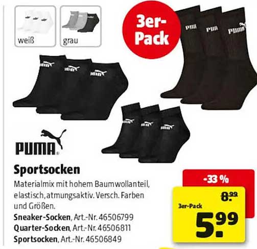 PUMA Sportsocken