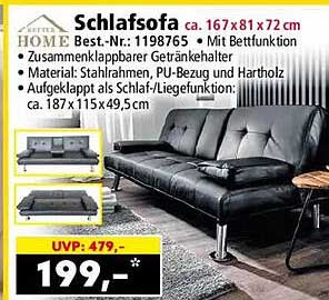 Schlafsofa ca. 167x81x72 cm