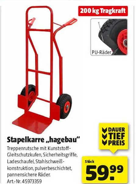 Stapelkarre „hagebau“