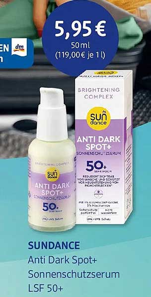 SUNDANCE Anti Dark Spot+ Sonnenschutzserum LSF 50+