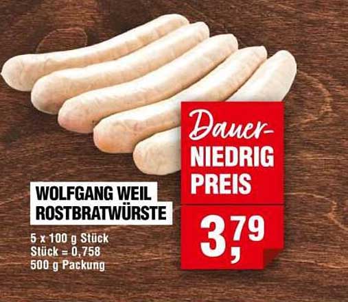 WOLFGANG WEIL ROSTBRATWÜRSTE