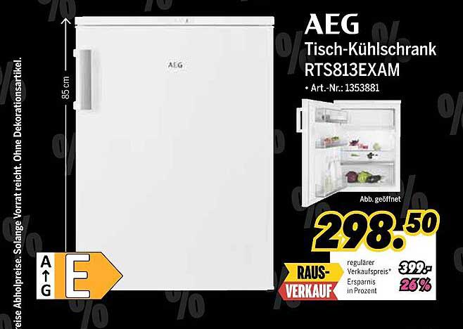 AEG Tisch-Kühlschrank RTS813EXAM