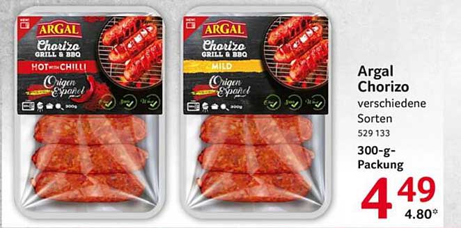 Argal Chorizo verschiedene Sorten 300-g-Packung