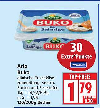 Arla Buko dänische Frischkäserezubereitung, verschiedene Sorten