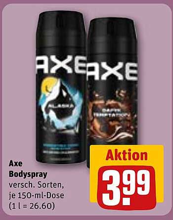 Axe Bodyspray – Verschiedene Sorten, je 150-ml-Dose