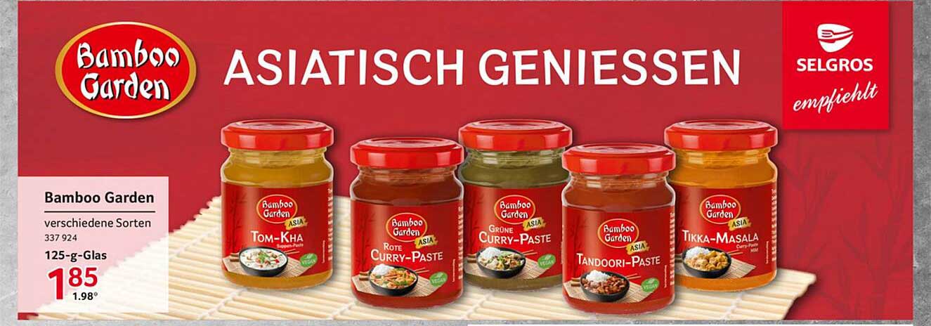 Bamboo Garden Asiatische Gewürz-Pasten - verschiedene Sorten