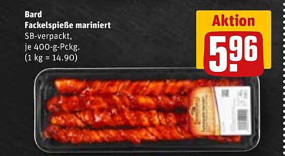 Bard Fackelspieße mariniert