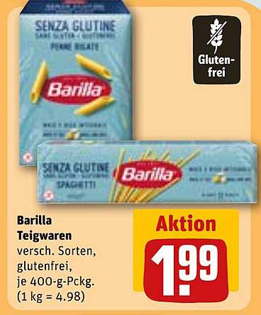 Barilla Teigwaren - glutenfrei