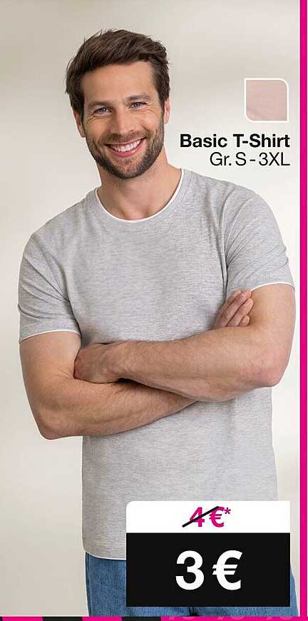 Basic T-Shirt in den Größen S bis 3XL