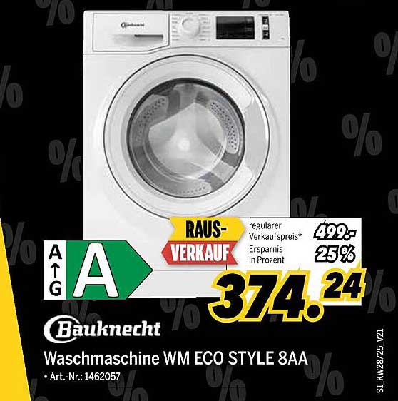 Bauknecht Waschmaschine WM ECO STYLE 8AA