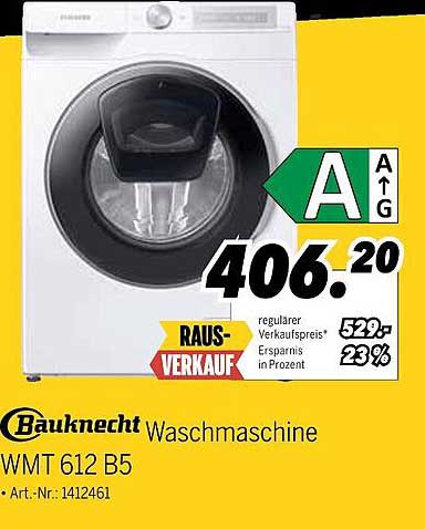 Bauknecht Waschmaschine WMT 612 B5 - Rausverkauf