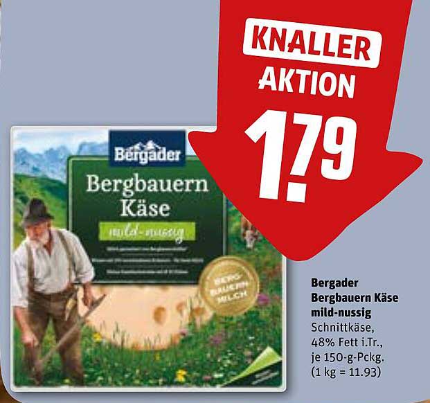 Bergader Bergbauern Käse mild-nussig 150 g