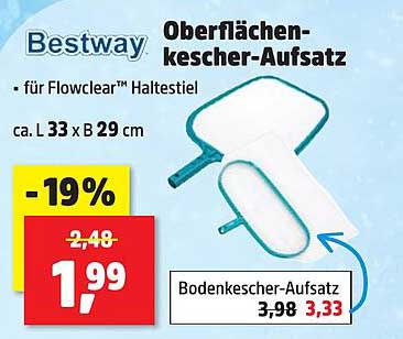 Bestway Oberflächenkescher-Aufsatz für Flowclear™ Haltestiel