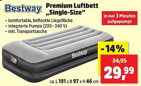 Bestway Premium Luftbett „Single-Size“