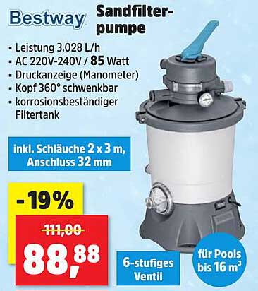Bestway Sandfilterpumpe