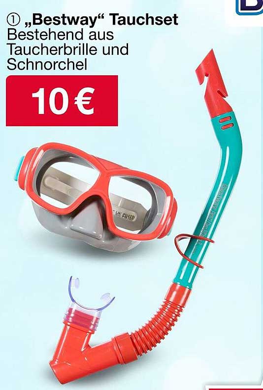 „Bestway“ Tauchset - Bestehend aus Taucherbrille und Schnorchel
