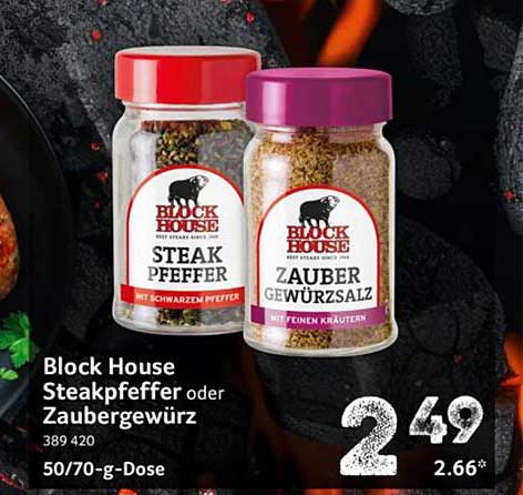 Block House Steakpfeffer oder Zaubergewürz