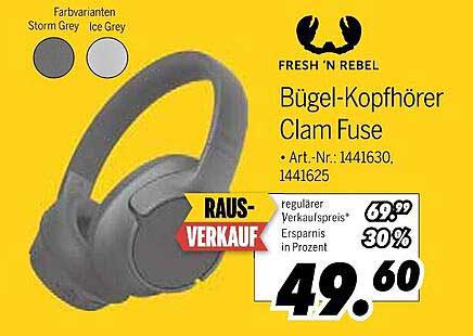 Bügel-Kopfhörer Clam Fuse von FRESH 'N REBEL