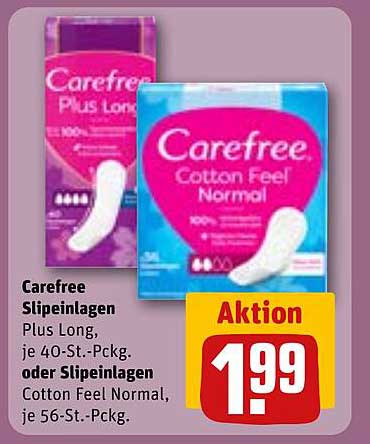 Carefree Slipeinlagen Plus Long und Cotton Feel Normal