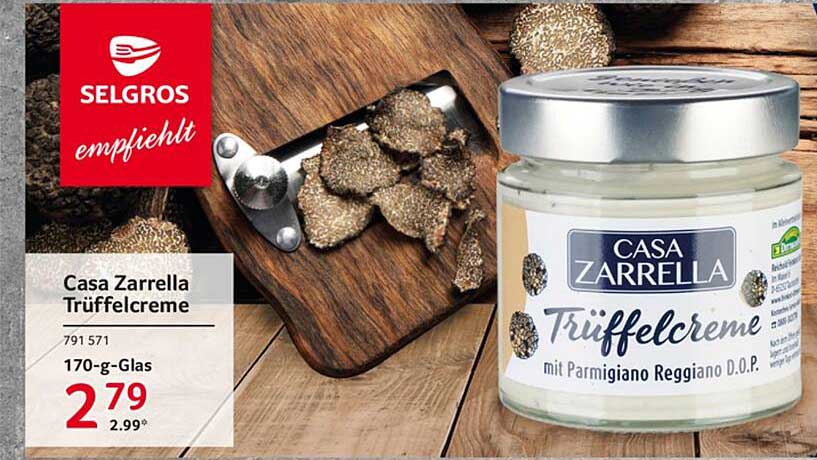 Casa Zarrella Trüffelcreme mit Parmigiano Reggiano D.O.P.