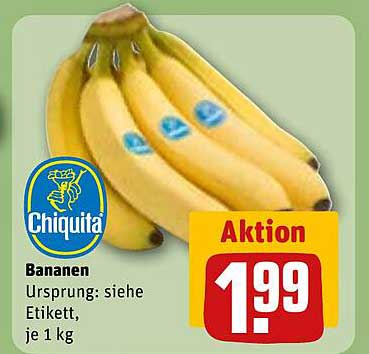 Chiquita Bananen, je 1 kg