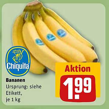 Chiquita Bananen, je 1 kg