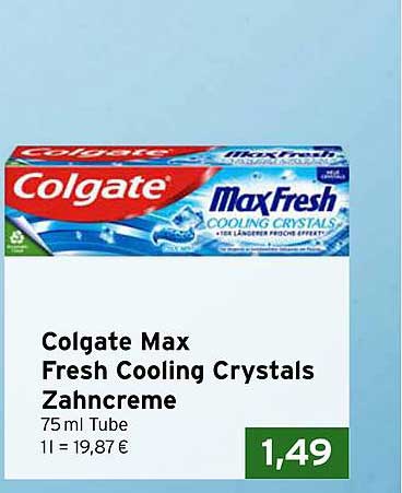 Colgate Max Fresh Cooling Crystals Zahnpasta 75 ml
