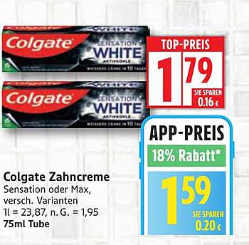 Colgate Zahnpasta Sensation White 75ml