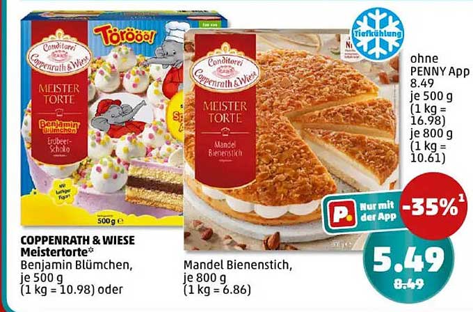 COPPENRATH & WIESE Meistertorte Mandel Bienenstich, 800 g