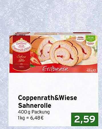 Coppenrath&Wiese Sahnerolle Erdbeere 400g