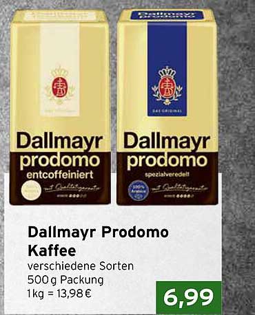 Dallmayr Prodomo Kaffee – verschiedene Sorten 500 g