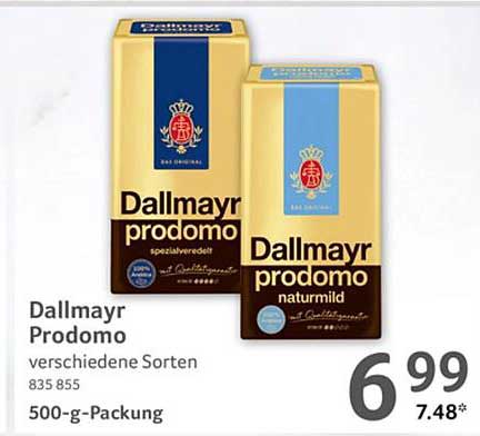 Dallmayr Prodomo - verschiedene Sorten 500-g-Packung