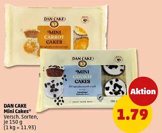 DAN CAKE Mini Cakes - Verschiedene Sorten, je 150 g