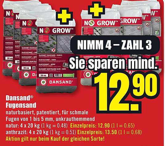 Dansand® Fugensand 4 x 20 kg zum Sparpreis