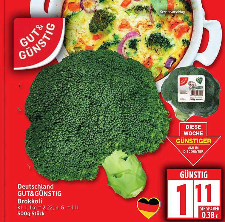 Deutschland GUT&GÜNSTIG Brokkoli - 500g