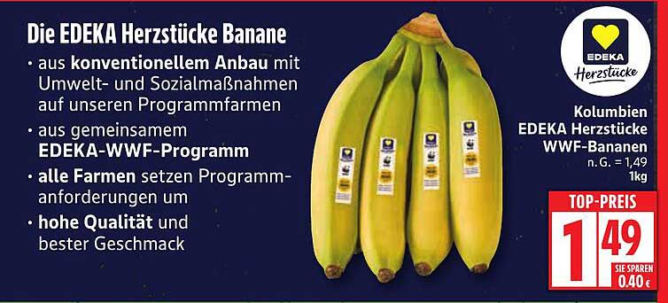 Die EDEKA Herzstücke Banane