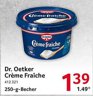Dr. Oetker Crème Fraîche 250-g-Becher
