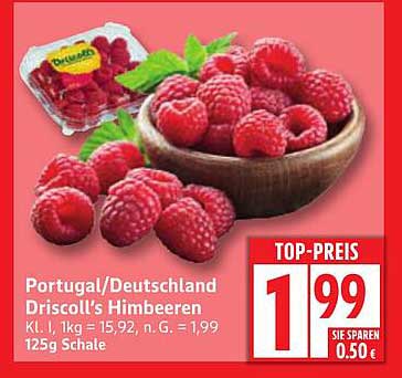 Driscoll's Himbeeren 125g - Frisch und saftig