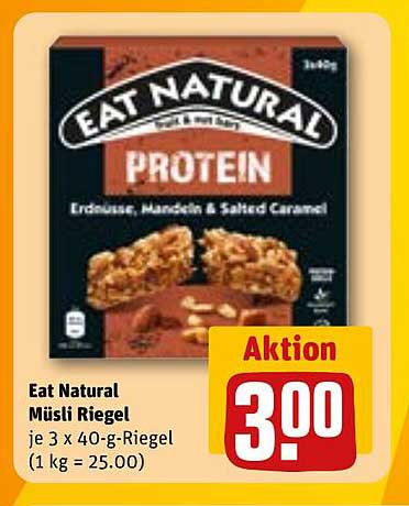 Eat Natural Müsliriegel – Erdnüsse, Mandeln & Salted Caramel