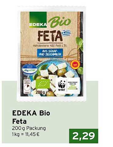 EDEKA Bio Feta 200 g Packung