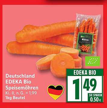 EDEKA Bio Speisemöhren 1 kg Beutel