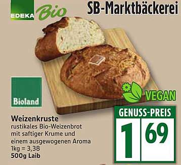 EDEKA Bio Weizenkruaste 500g für 1,69€